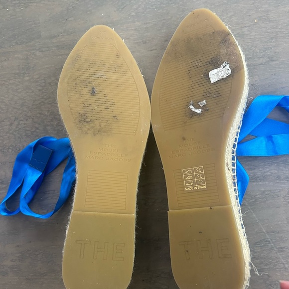 Marc Jacobs The Mouse Espadrille Lace-up Flat In Navy - Picture 9 of 11